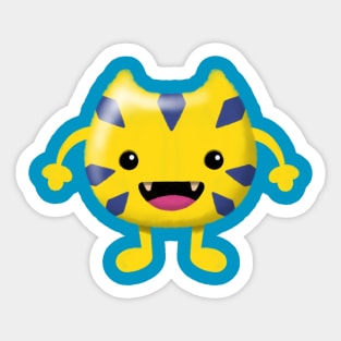 Cute Yellow Monster Sticker